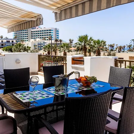 Ocean Panorama - 3 Ac Bedrooms, Private Garage, Pool, 2 Bathrooms, Tv Channels דירה אקנטילדו דה לוס גיגנטס